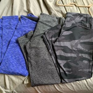 3 pairs tuff athletics leggings medium
